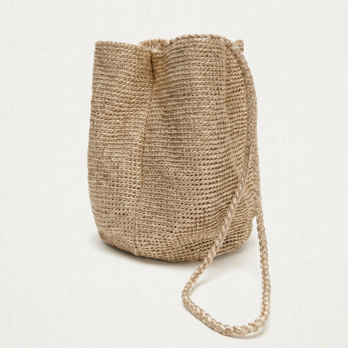 Luna Woven Bucket Bag