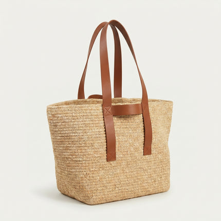 Raffia City Tote