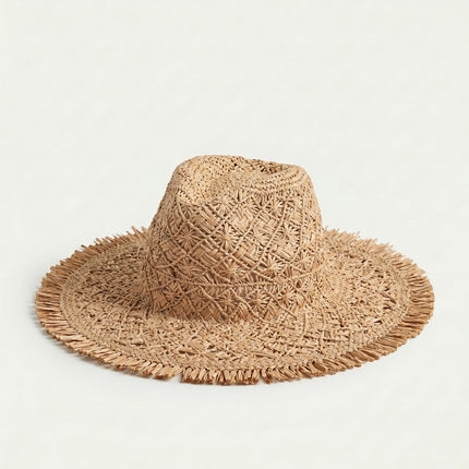 Fringed Raffia Hat