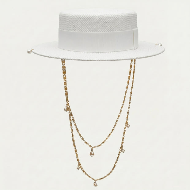 Celeste Pearl Chain Hat