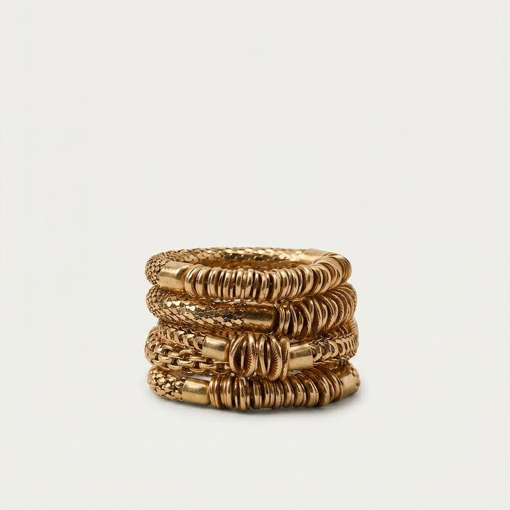 Serena Gold Ring Set