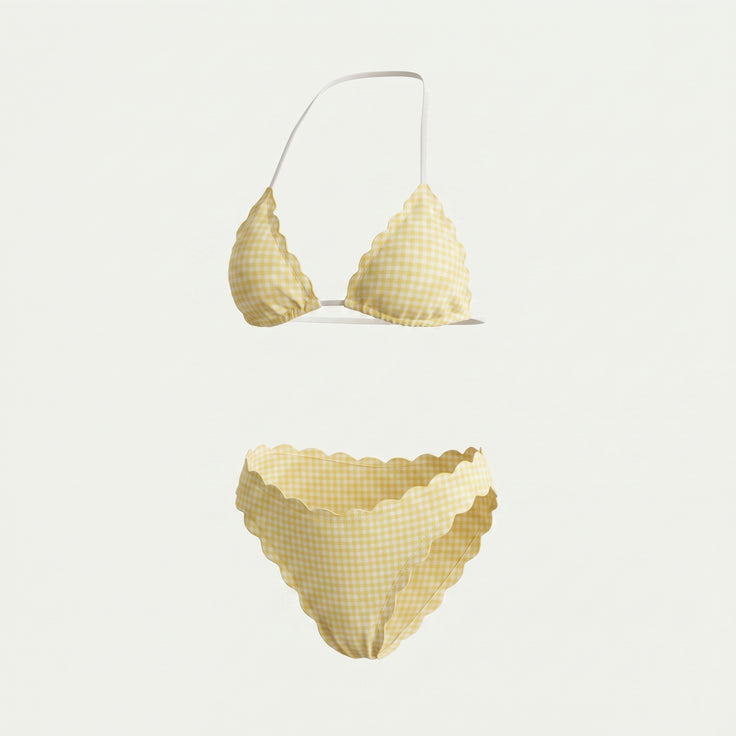 Limon Gingham Bikini Set