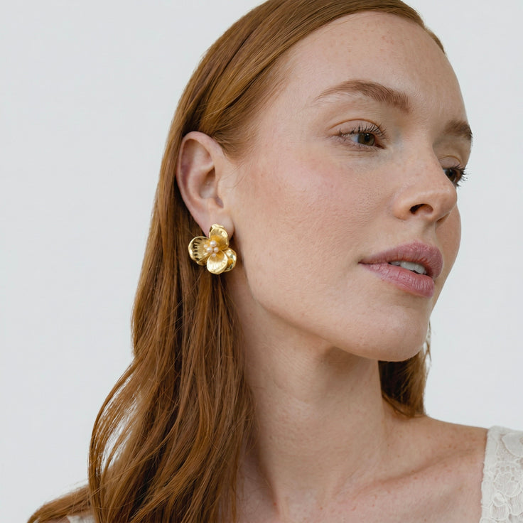 Floral Statement Studs