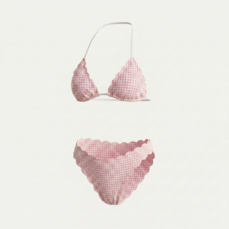 Limon Gingham Bikini Set